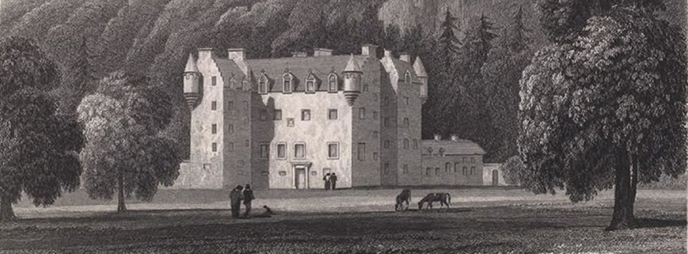 J. P. Neale's drawing of Castle Menzies 1825